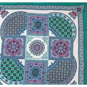 Wyoming Traders Wild Rag Charmeuse Taj Mahal Silk Western Scarf - 34.5"